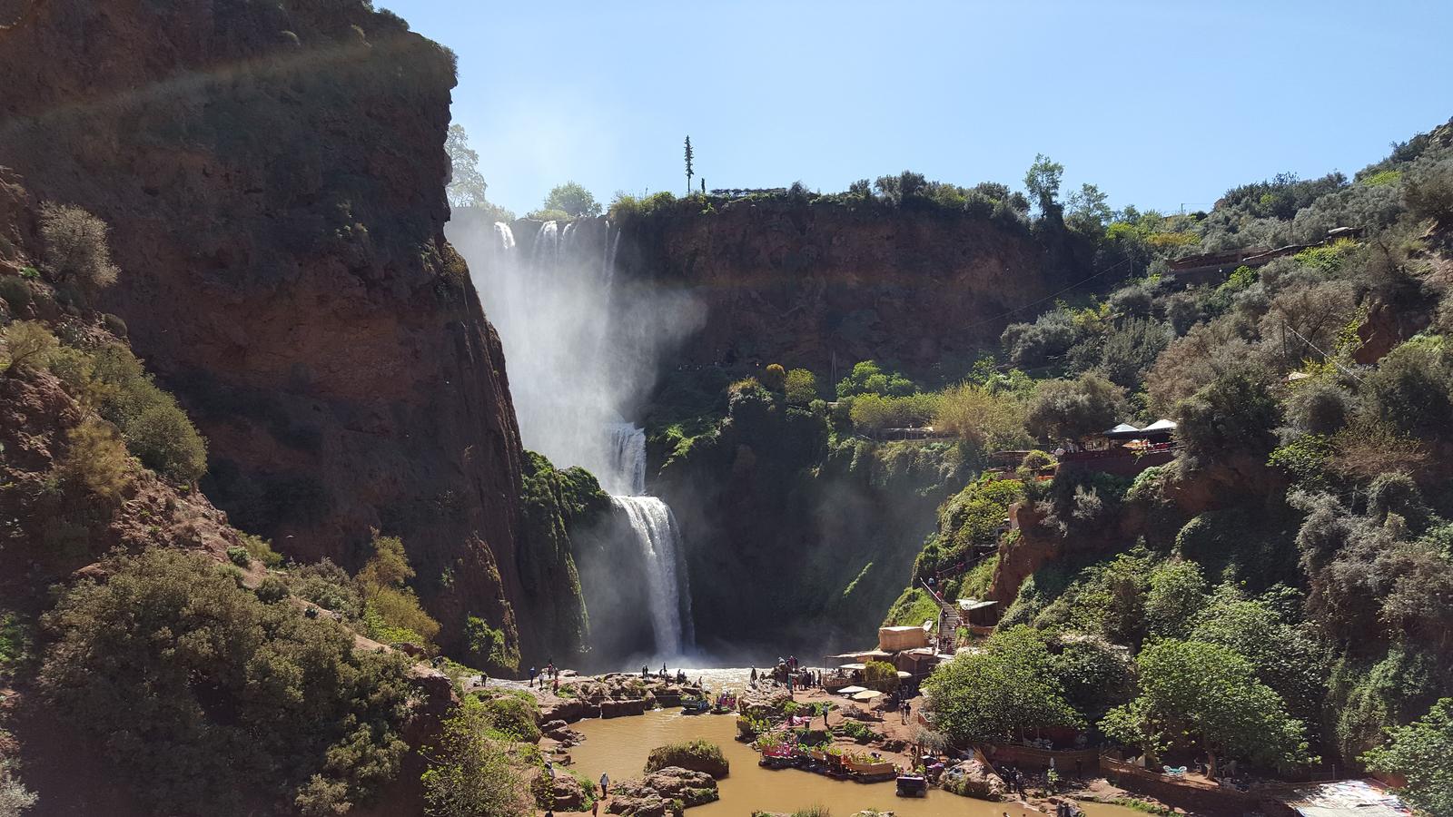 Ouzoud Falls base pools